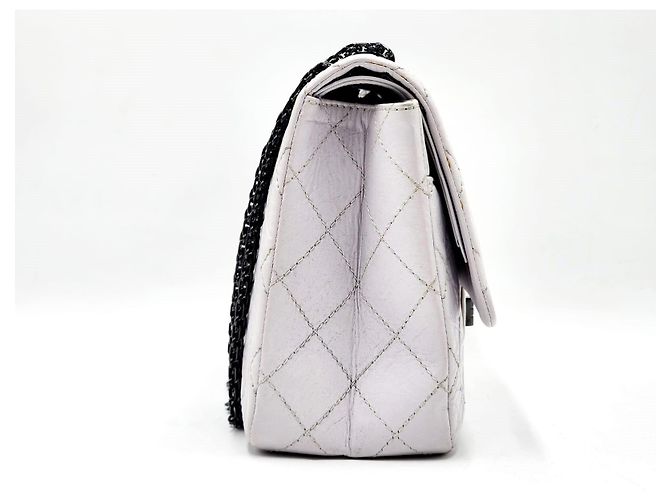 Borsa Chanel 2.55 Reissue Maxi Double Flap Grigio - vista 11