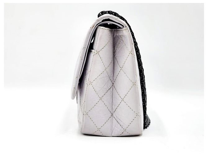 Borsa Chanel 2.55 Reissue Maxi Double Flap Grigio - vista 12
