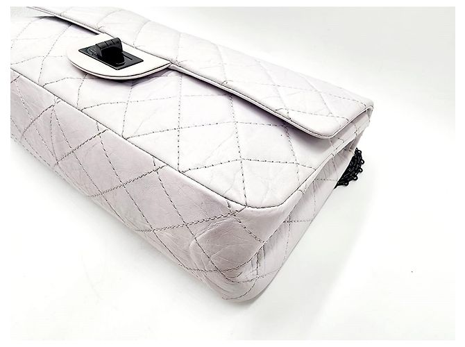 Borsa Chanel 2.55 Reissue Maxi Double Flap Grigio - vista 15