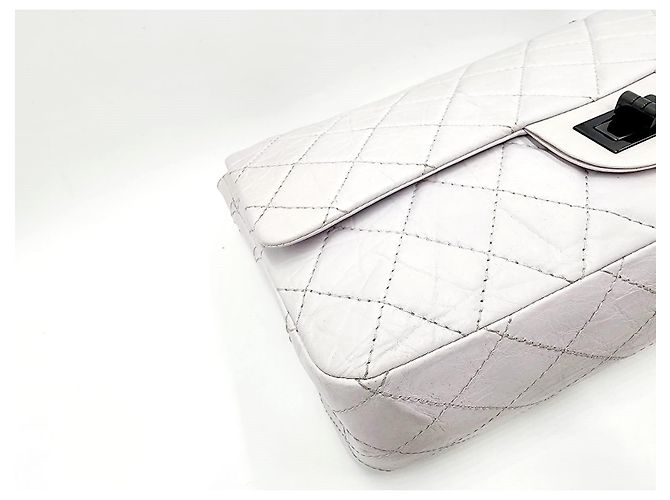 Borsa Chanel 2.55 Reissue Maxi Double Flap Grigio - vista 16