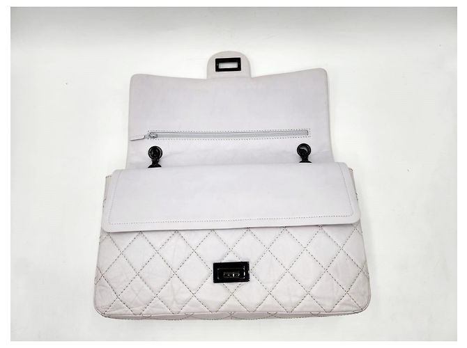 Borsa Chanel 2.55 Reissue Maxi Double Flap Grigio - vista 19