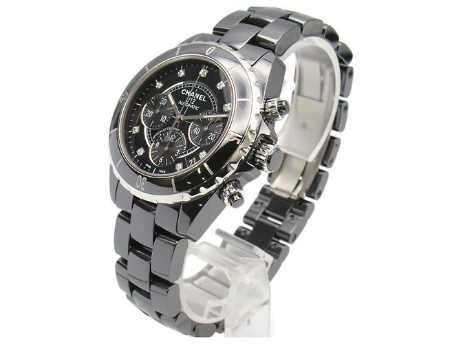 Chanel J12 Ceramic Chronograph Watch H2419 Black - view 2