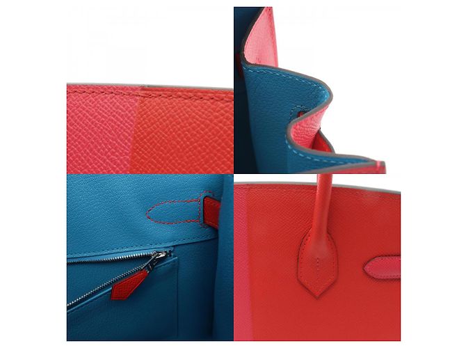 Hermès Sac à main Hermes Birkin 30 Rouge/Rose - vue 10