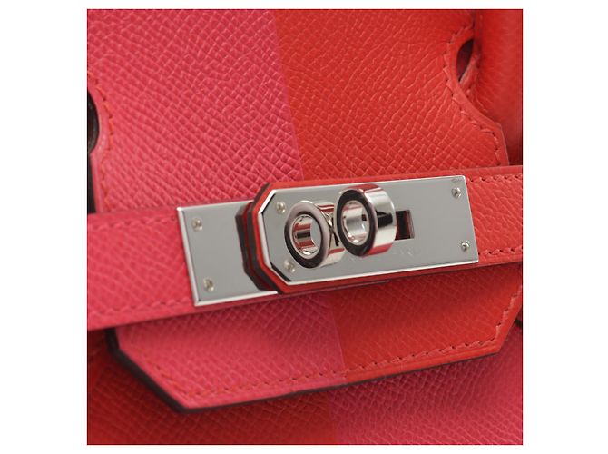 Hermès Sac à main Hermes Birkin 30 Rouge/Rose - vue 8