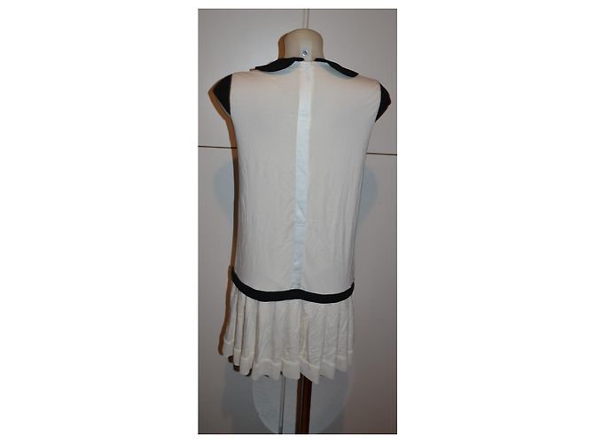 Twin Set Kleid aus Viskose schwarz weiß - Ansicht 3