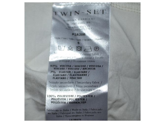 Twin Set Kleid aus Viskose schwarz weiß - Ansicht 5
