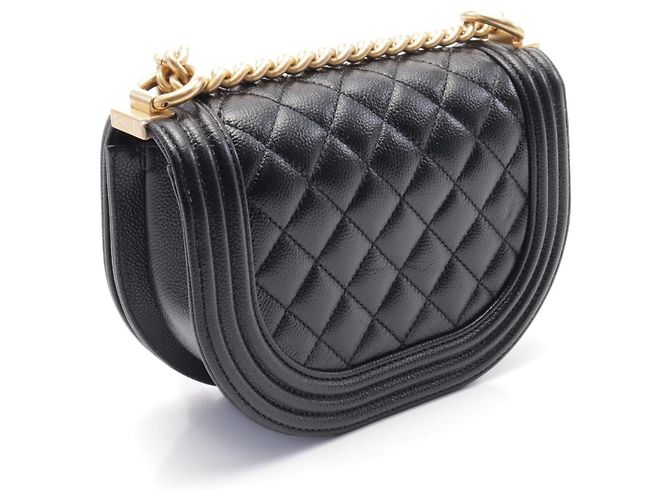 Borsa a Spalla Chanel Boy Small Nera AS3350 Nero - vista 2