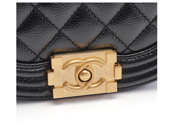 Borsa a Spalla Chanel Boy Small Nera AS3350 Nero - vista 6