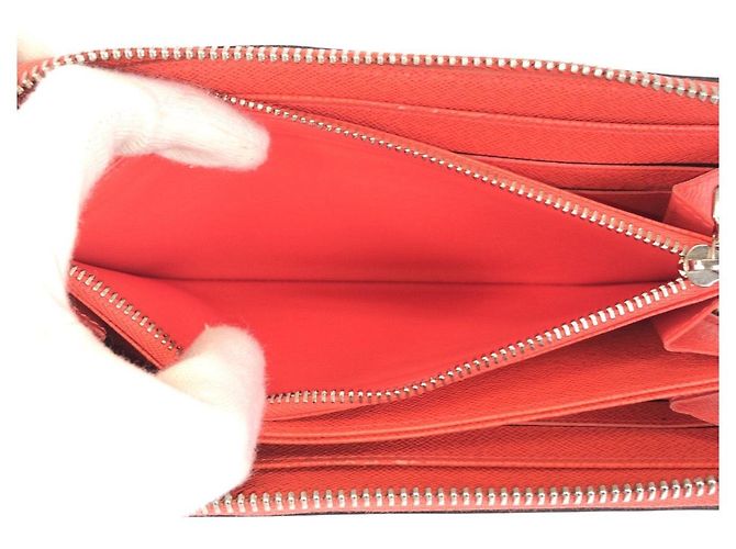 Louis Vuitton Epi Zippy Wallet Orange Leather - view 3