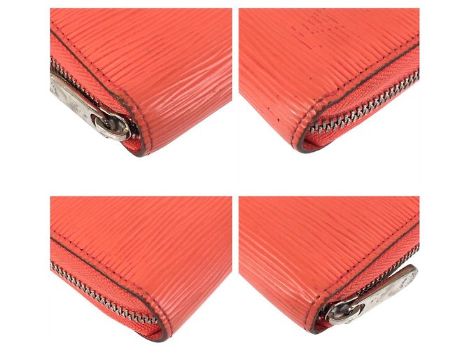 Louis Vuitton Epi Zippy Wallet Orange Leather - view 4
