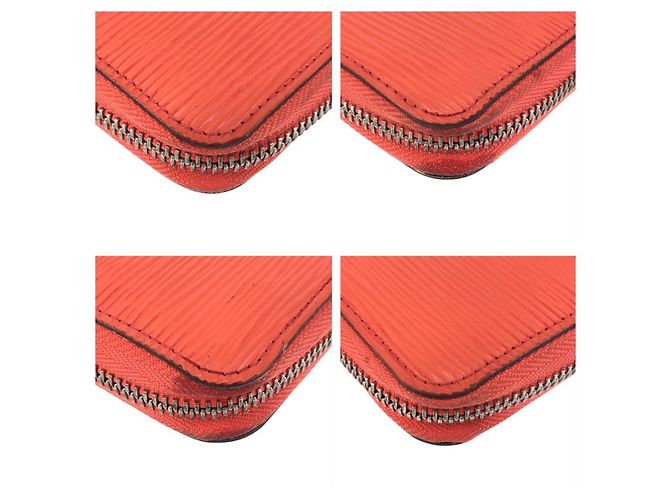 Louis Vuitton Epi Zippy Wallet Orange Leather - view 5