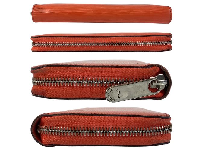 Louis Vuitton Epi Zippy Wallet Orange Leather - view 6