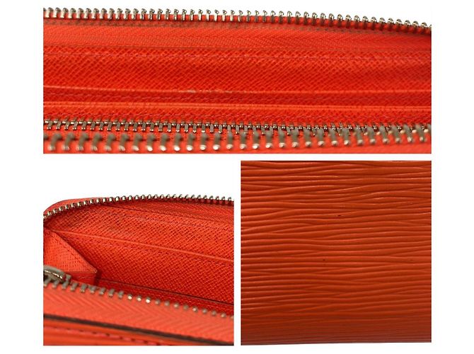 Louis Vuitton Epi Zippy Wallet Orange Leather - view 8
