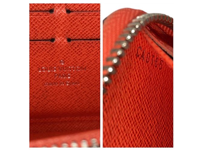 Louis Vuitton Epi Zippy Wallet Orange Leather - view 9
