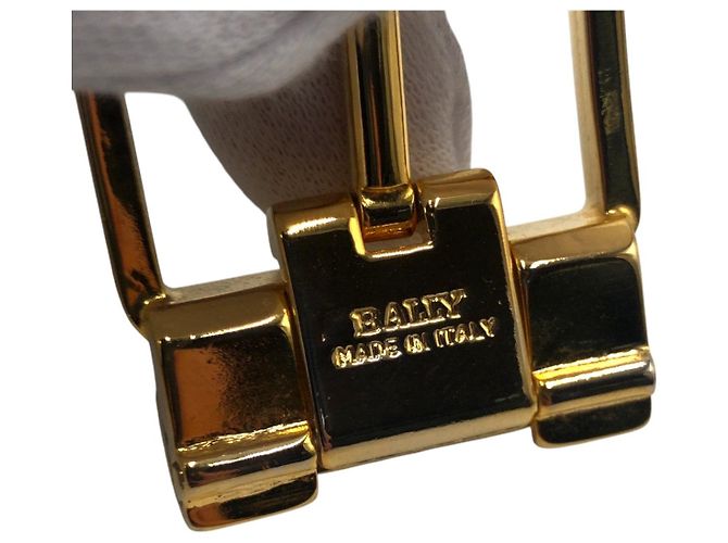 Hebilla de cinturón de metal Bally Dorado - vista 3