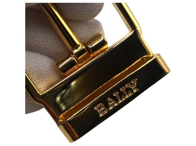 Hebilla de cinturón de metal Bally Dorado - vista 4