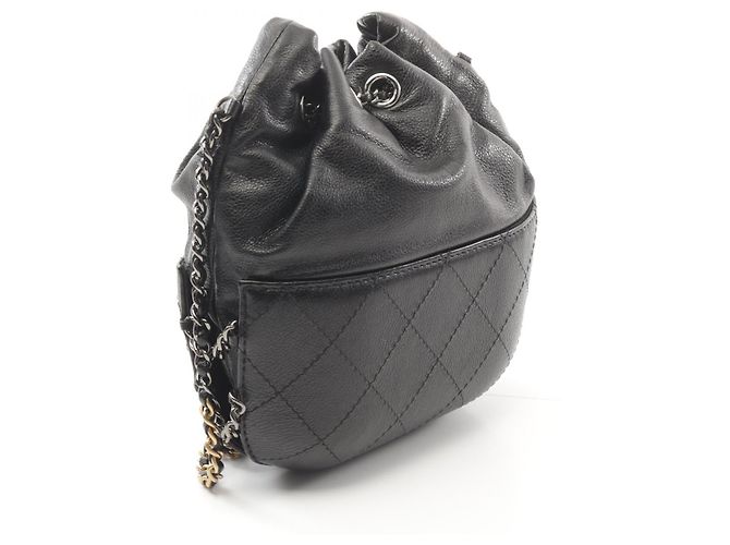 Chanel Gabrielle Leather Shoulder Bag A98787 Black - view 2