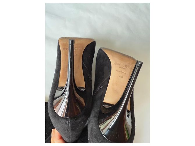 Botas altas Marie Jimmy Choo de piel negra Negro - vista 3