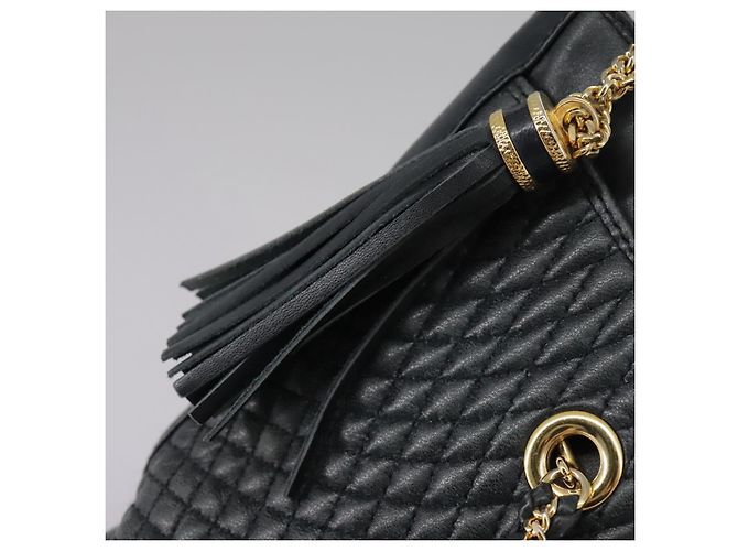 Borsa Tote BALLY in pelle nera e oro Auth mr918 Nero D'oro - vista 11
