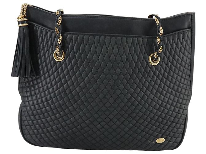 Borsa Tote BALLY in pelle nera e oro Auth mr918 Nero D'oro - vista 13