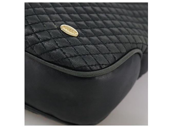 Borsa Tote BALLY in pelle nera e oro Auth mr918 Nero D'oro - vista 14