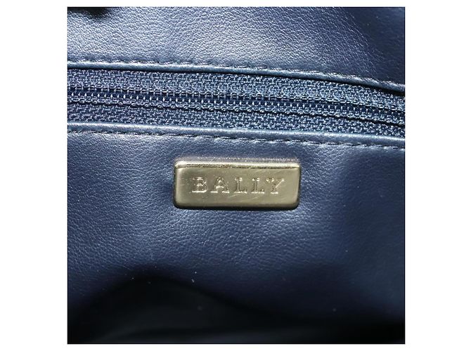Borsa Tote BALLY in pelle nera e oro Auth mr918 Nero D'oro - vista 19