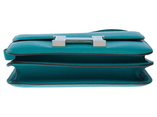Hermès HERMES Constance Bag in Blue Leather - 102411 - view 11