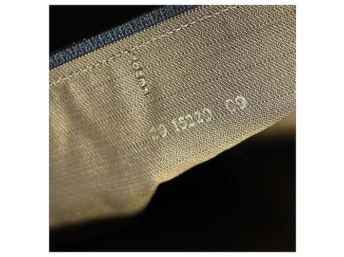 FENDI Zucca Lona Bolsa de Transporte Boston Negra Marrón Auth mr869 Castaño Negro - vista 12