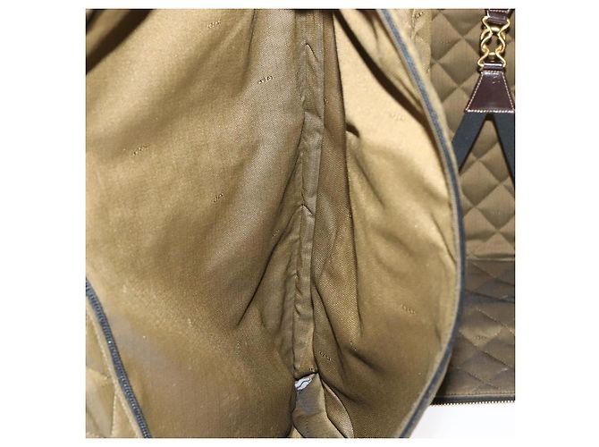 FENDI Zucca Lona Bolsa de Transporte Boston Negra Marrón Auth mr869 Castaño Negro - vista 26