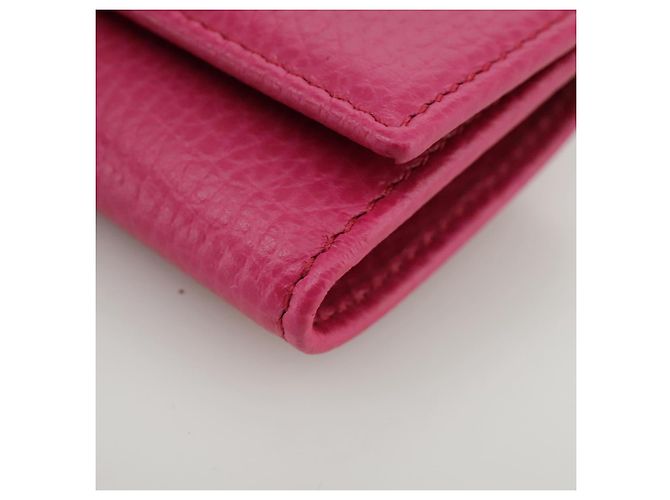 GUCCI Swing Key Case Leather Pink 354499 Auth am7524 - view 14