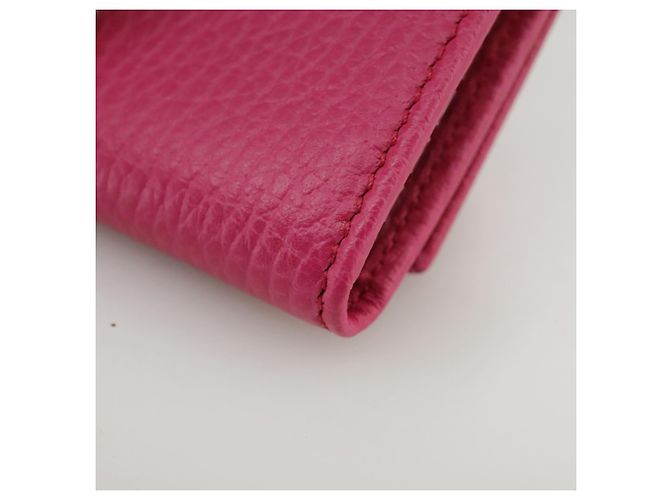 GUCCI Swing Key Case Leather Pink 354499 Auth am7524 - view 16