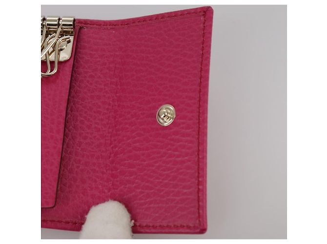 GUCCI Swing Key Case Leather Pink 354499 Auth am7524 - view 19