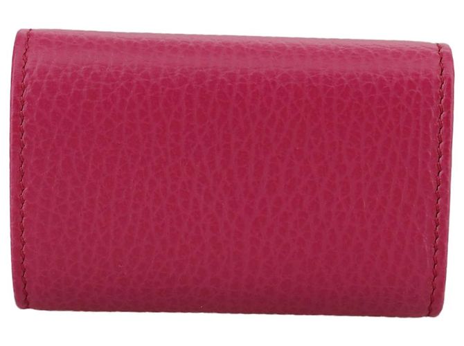 GUCCI Swing Key Case Leather Pink 354499 Auth am7524 - view 2
