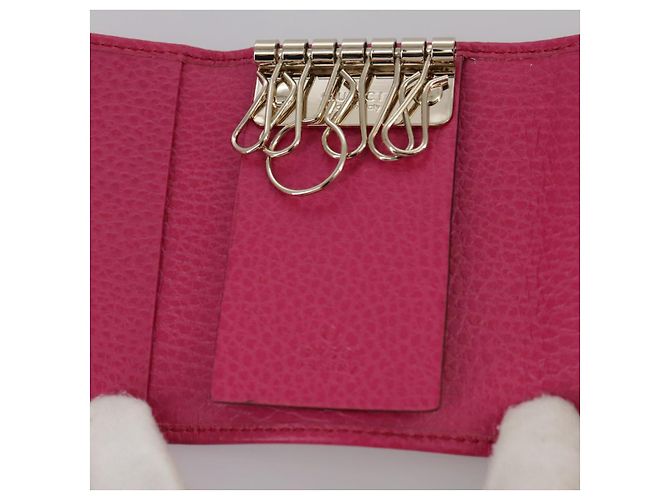 GUCCI Swing Key Case Leather Pink 354499 Auth am7524 - view 20