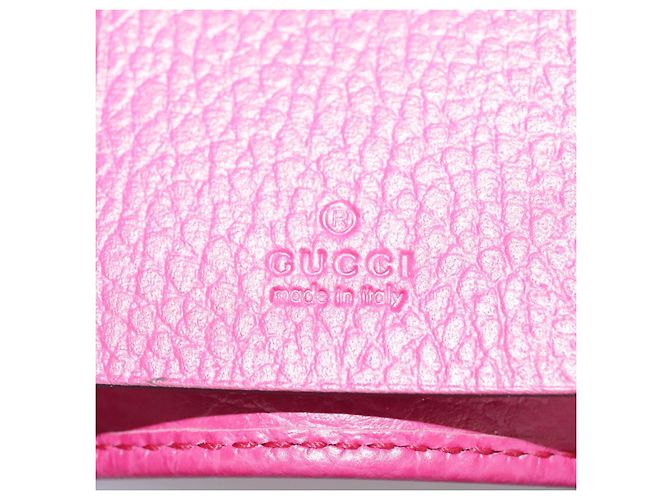 GUCCI Swing Key Case Leather Pink 354499 Auth am7524 - view 21