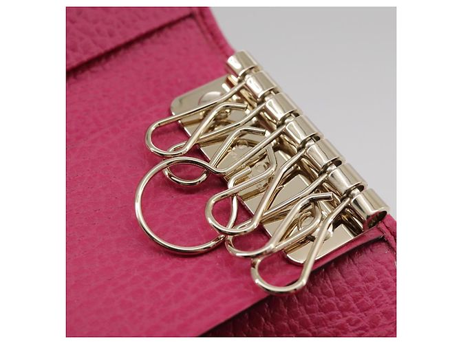 GUCCI Swing Key Case Leather Pink 354499 Auth am7524 - view 22