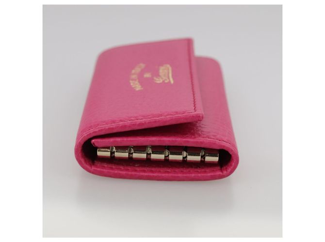 GUCCI Swing Key Case Leather Pink 354499 Auth am7524 - view 3