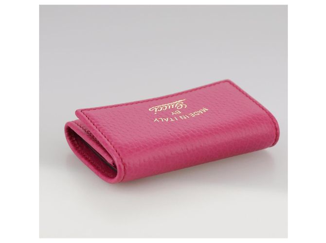 GUCCI Swing Key Case Leather Pink 354499 Auth am7524 - view 5