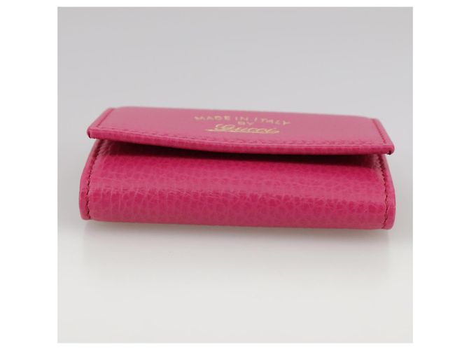 GUCCI Swing Key Case Leather Pink 354499 Auth am7524 - view 6