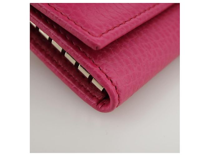 GUCCI Swing Key Case Leather Pink 354499 Auth am7524 - view 7