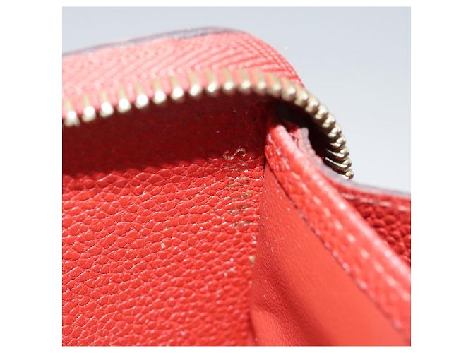 LOUIS VUITTON Monogram Empreinte Cartera Zippy Roja M60737 LV Auth bs21012 - vista 12
