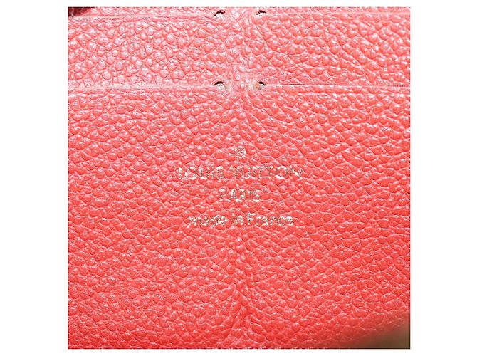 LOUIS VUITTON Monogram Empreinte Cartera Zippy Roja M60737 LV Auth bs21012 - vista 17