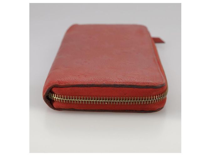LOUIS VUITTON Monogram Empreinte Cartera Zippy Roja M60737 LV Auth bs21012 - vista 4