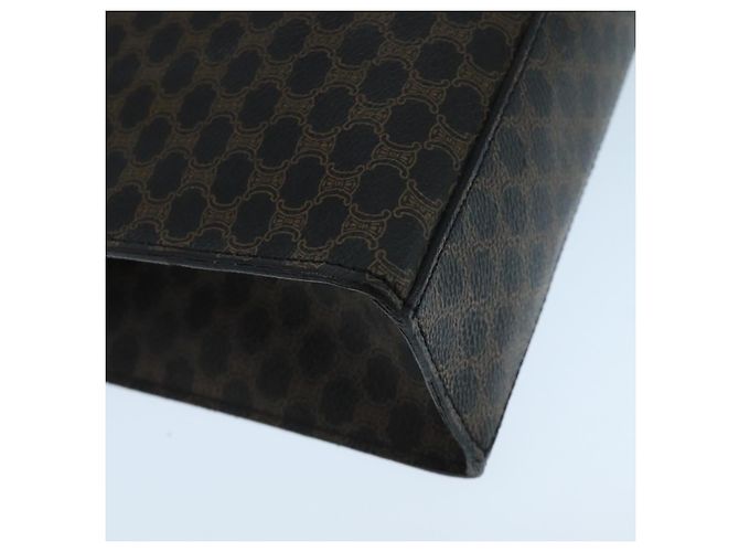 Céline Borsa a spalla in tela Macadam CELINE in pelle PVC nera e dorata Auth 104249 Nero D'oro - vista 14