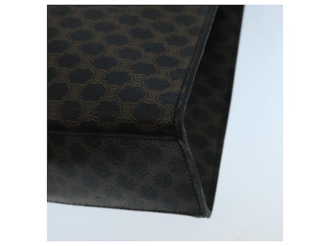 Céline Borsa a spalla in tela Macadam CELINE in pelle PVC nera e dorata Auth 104249 Nero D'oro - vista 15