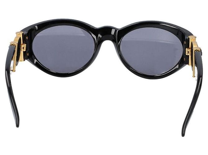 Occhiali da sole Gianni Versace logo Medusa nero e oro MOD.617 COL.852 D'oro - vista 4