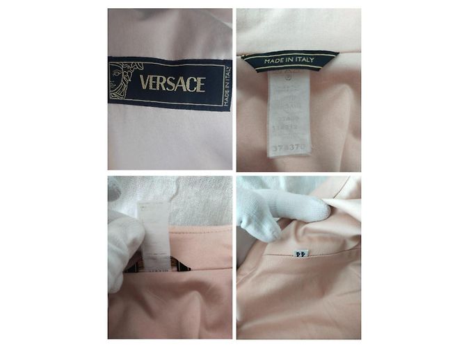 Blazer raro con botón de cabeza de Medusa Versace S/S 2005 - vista 18