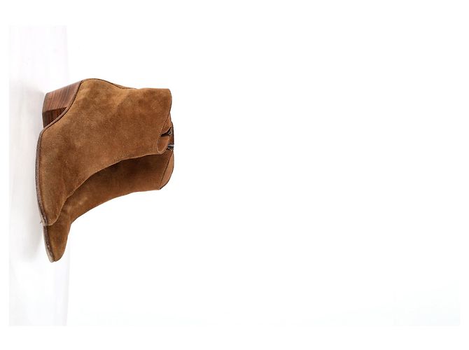 Stivaletti Dacken Isabel Marant in suede marrone - vista 10