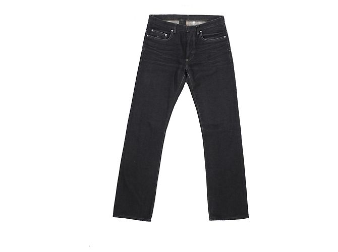 Dior Dark Wash Jeans in Navy Blue Cotton Light blue - view 6