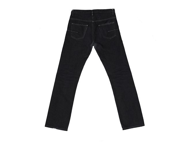 Dior Dark Wash Jeans in Navy Blue Cotton Light blue - view 7